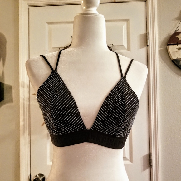 Victoria Secret PINK Stretch Criss Cross Bra Sz M - Picture 4 of 14